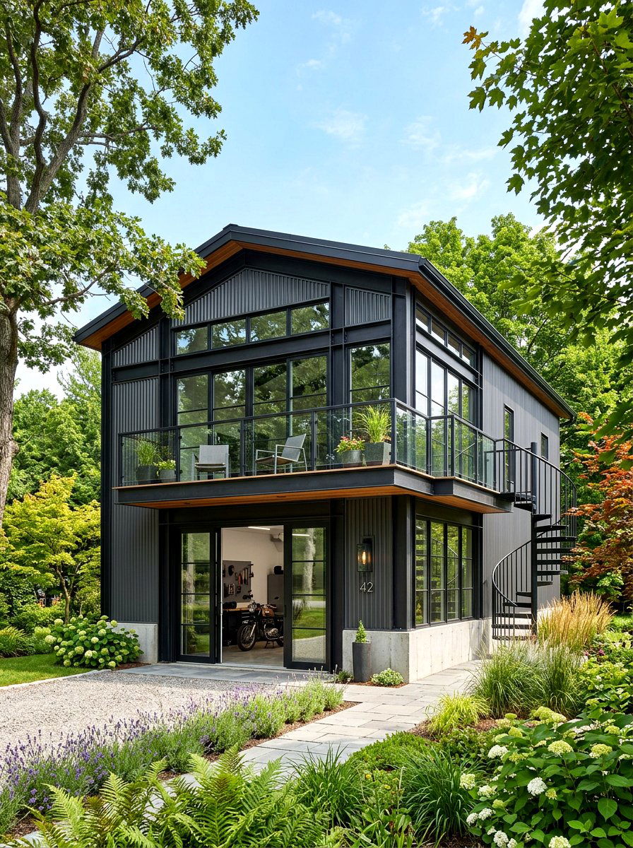 Industrial Style Carriage House - 30 carriage house exterior ideas aesthetic