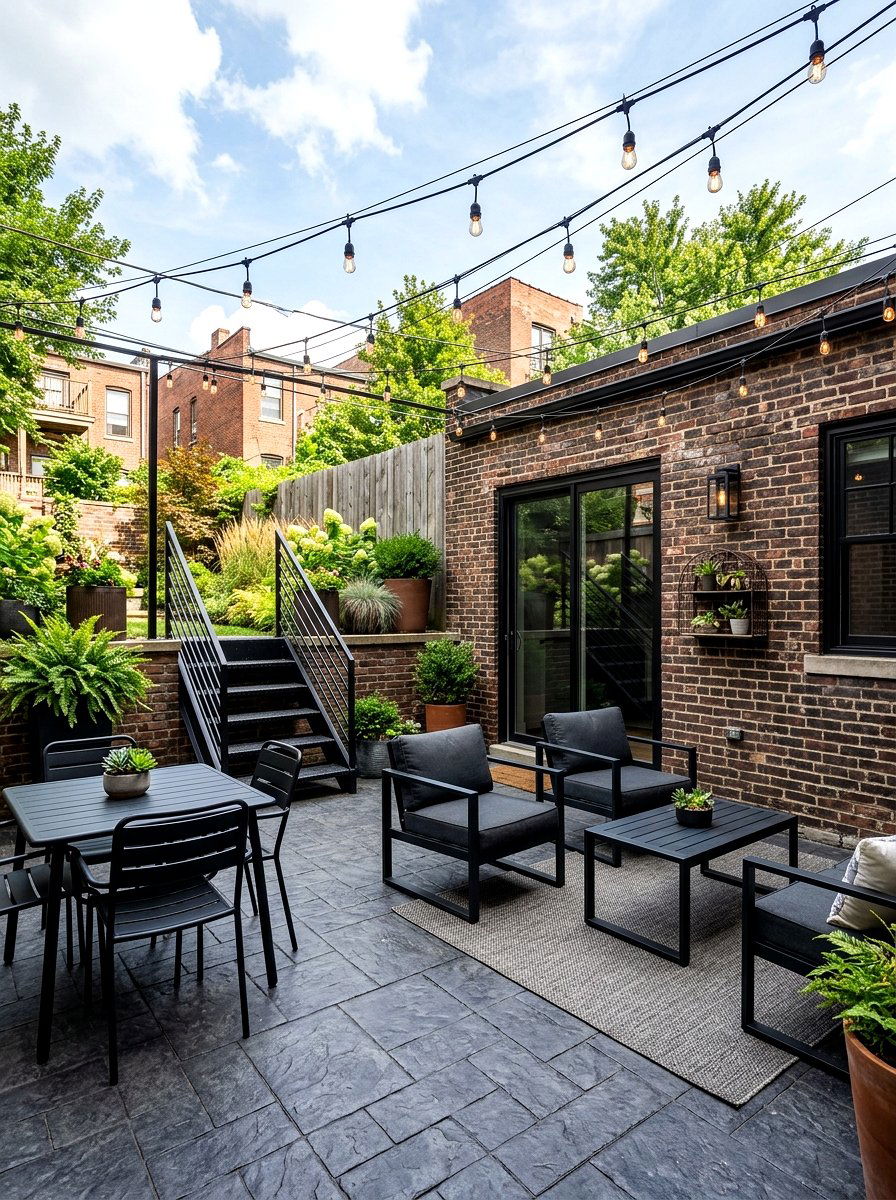 Industrial Style Lower Level Patio - 30 walkout basement patio ideas