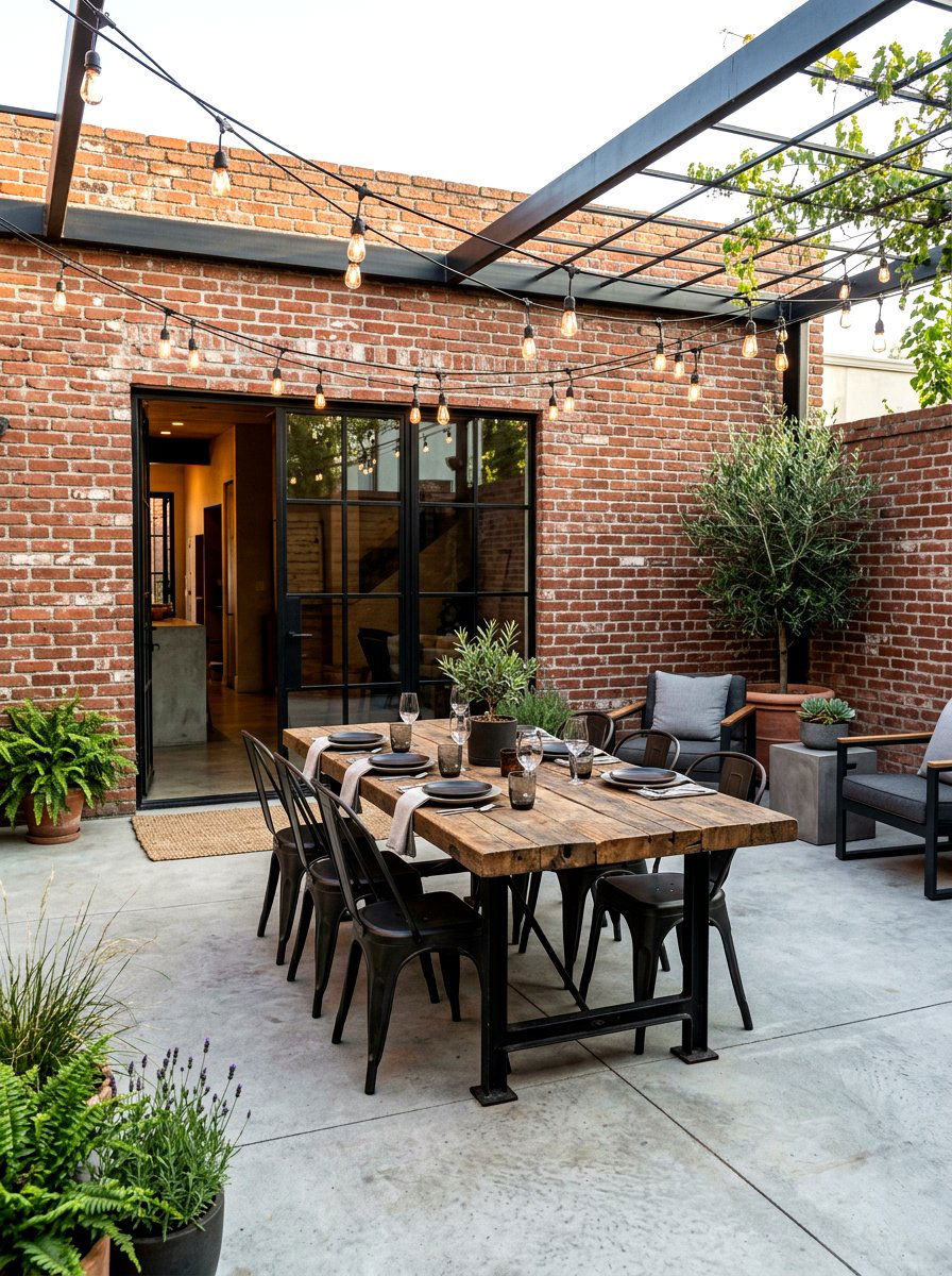 Industrial Style Patio - 30 modern patio ideas