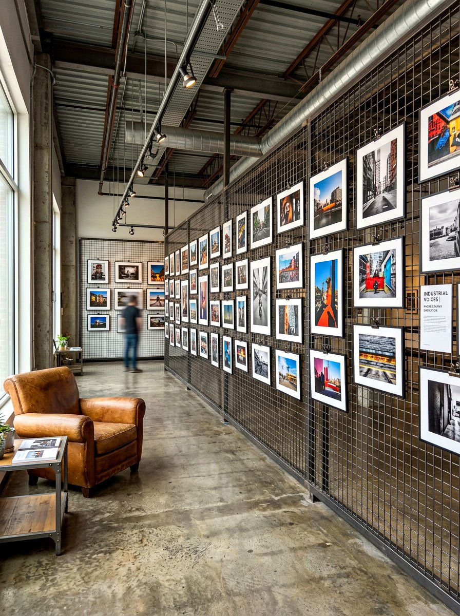 Industrial Style Photo Gallery - 30 family photo wall ideas