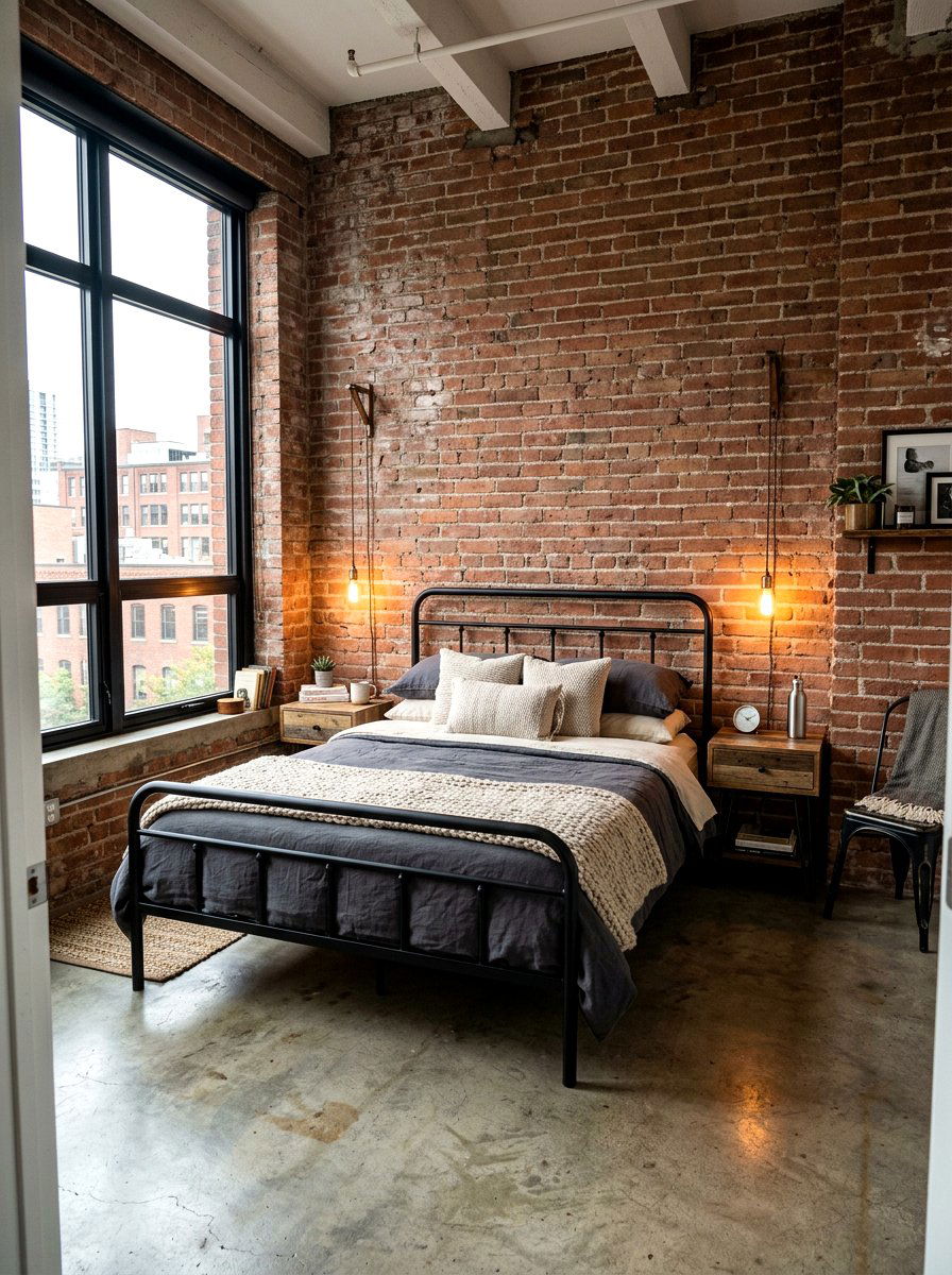 Industrial Style Small Bedroom - 30 small bedroom ideas