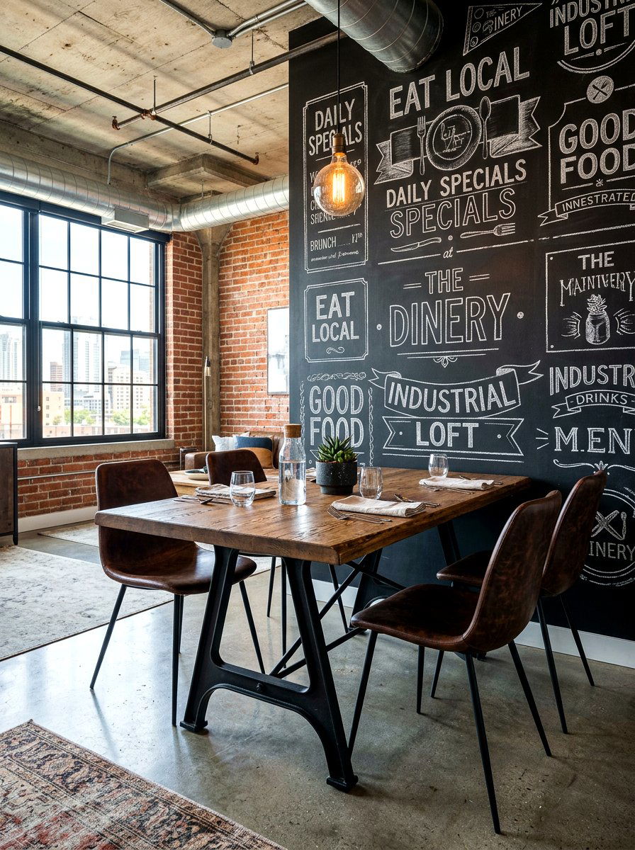 Industrial Style Small Dining - 30 small dining room ideas
