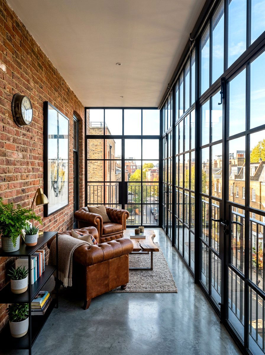 Industrial Style Sunroom Steel Windows - 30 sun filled sitting room ideas