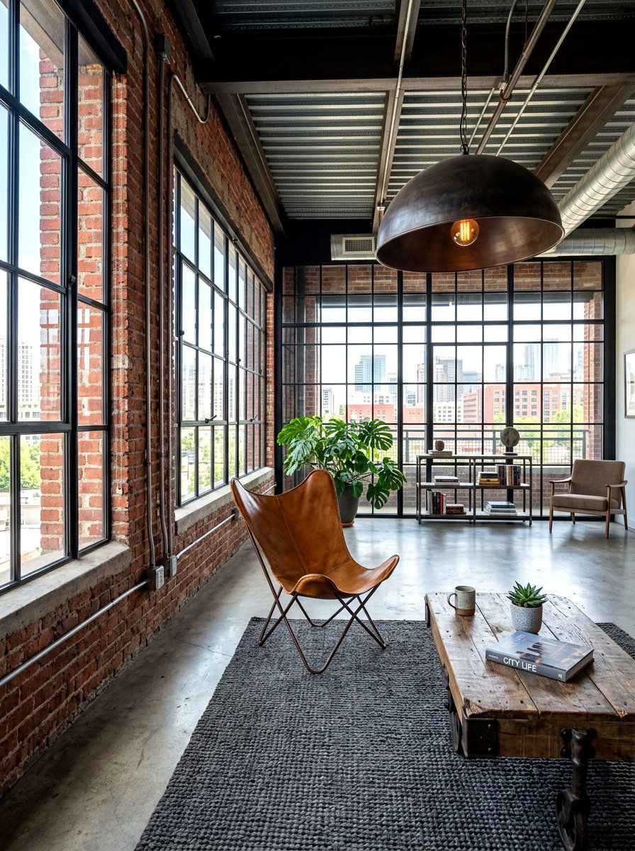 Industrial Sunroom - 30 sunroom decor ideas