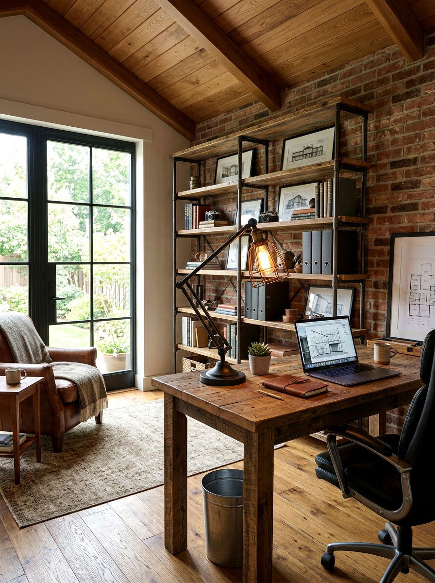 Industrial Table Lamp - 30 home office lighting ideas