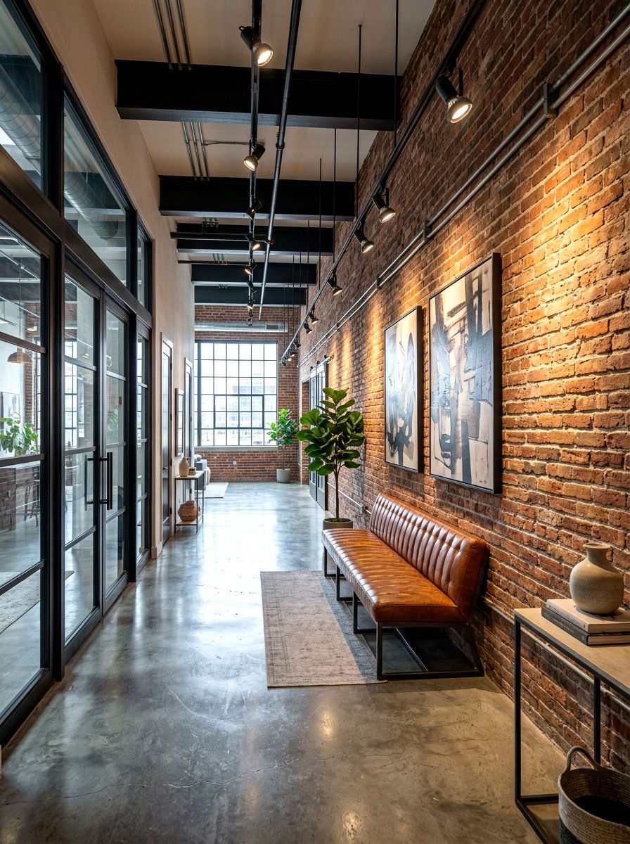 Industrial Track Lighting - 30 long foyer lighting ideas