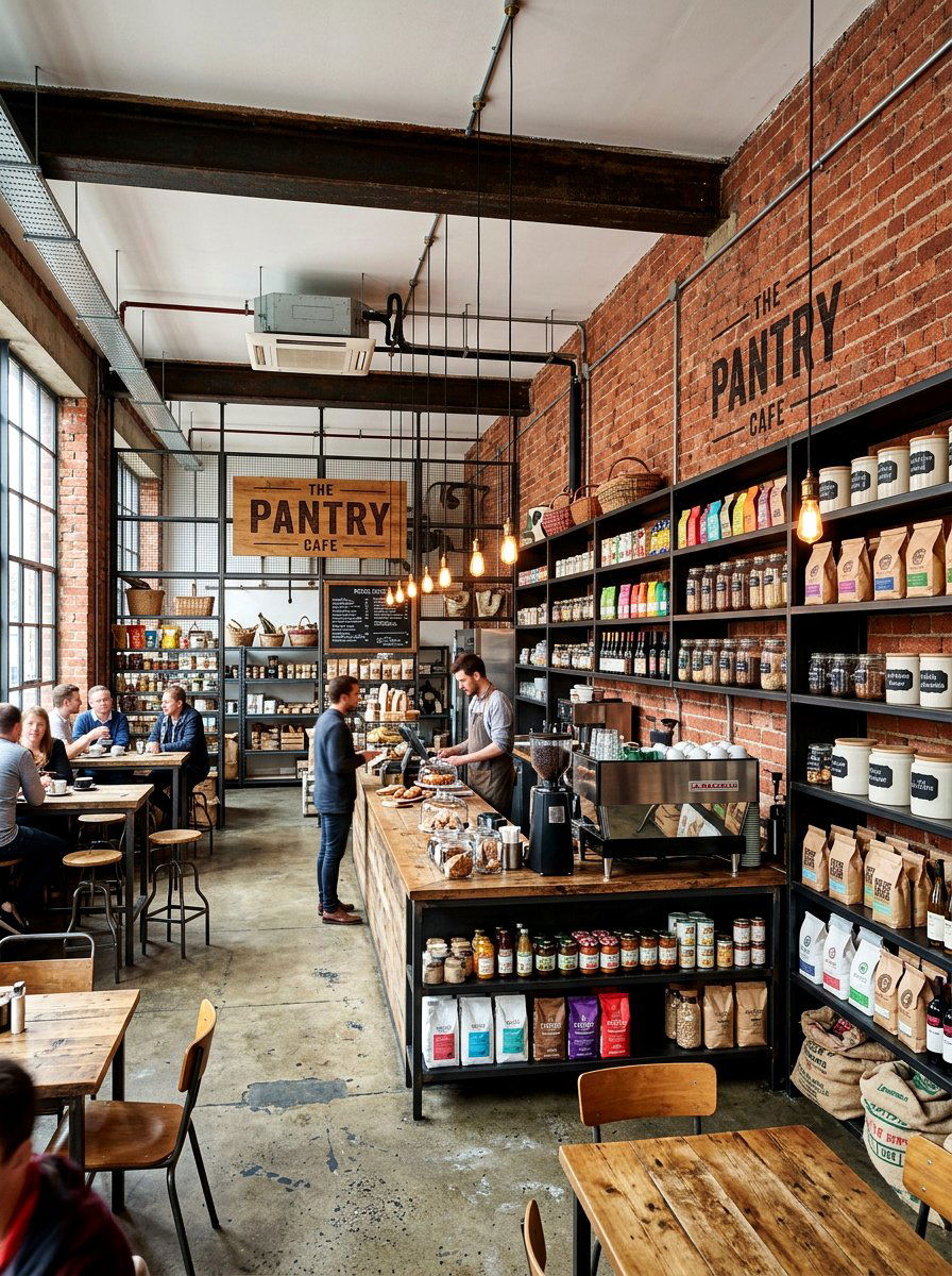 Industrial Walk In Pantry Cafe - 30 walk in pantry cafe ideas