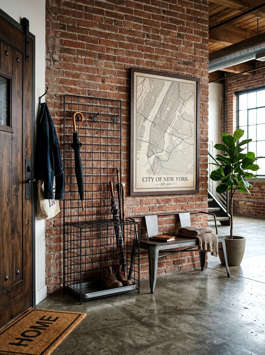 Industrial Wire Umbrella Rack - 30 umbrella stand ideas