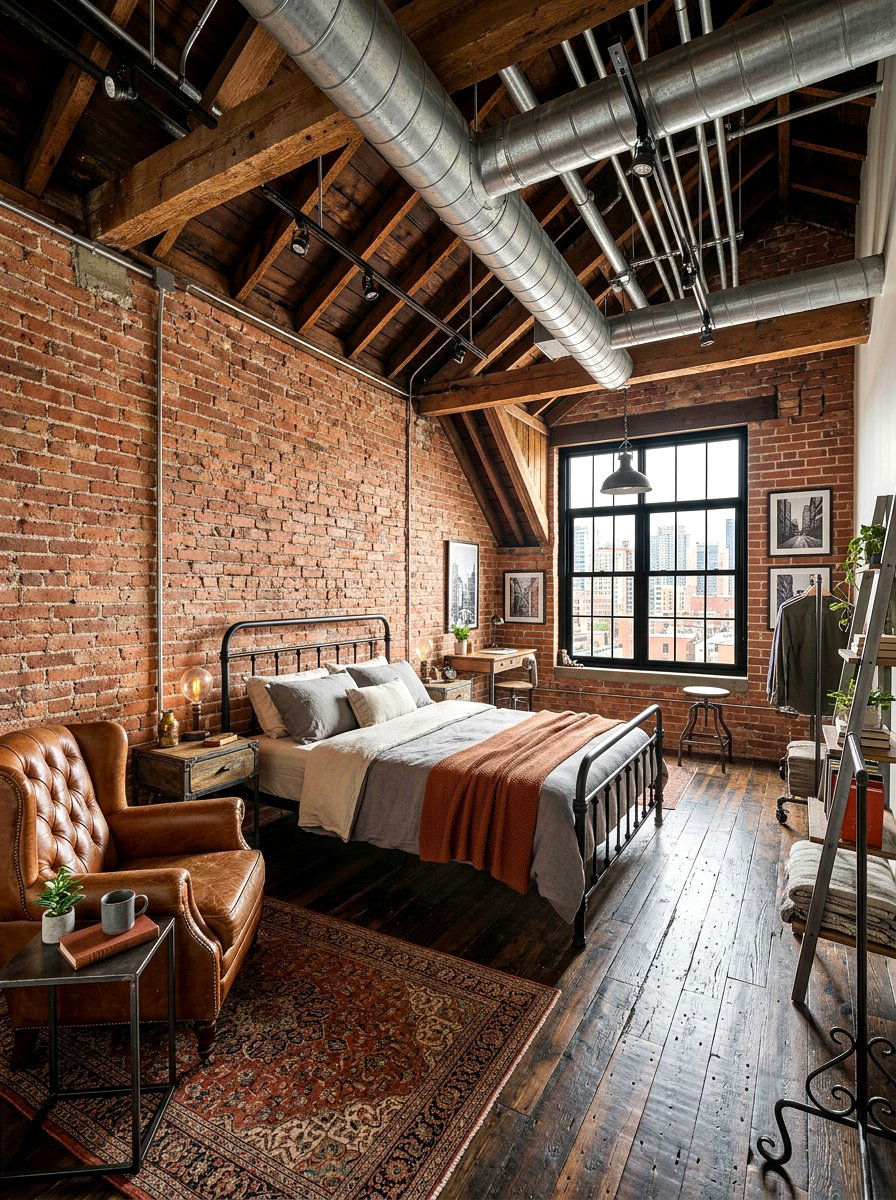 Industrial attic guest room - 30 attic guest room ideas