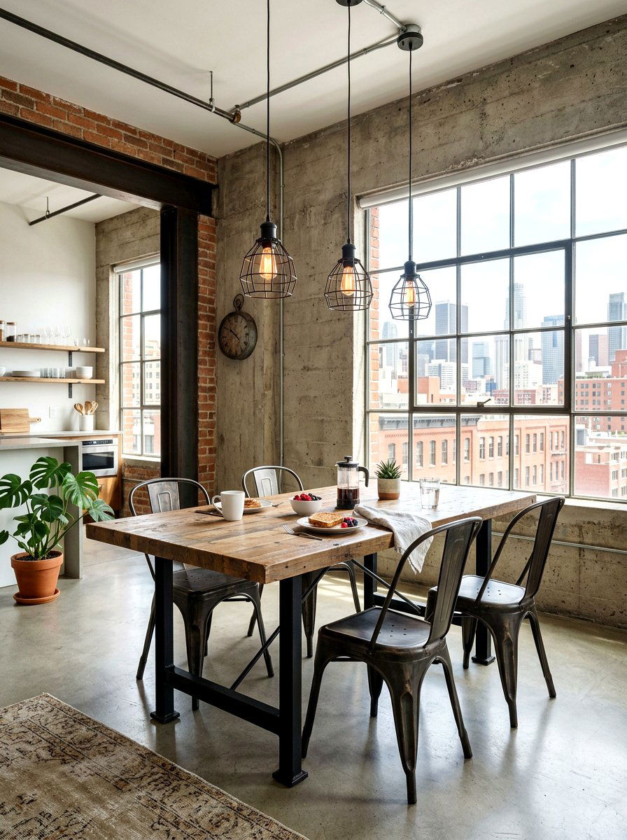 Industrial breakfast nook - 30 corner breakfast nook ideas