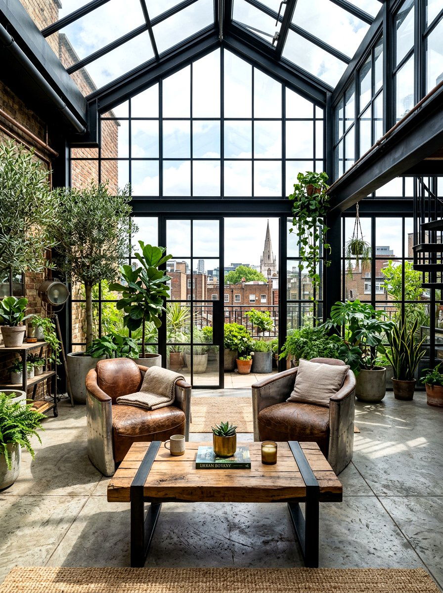 Industrial conservatory theme - 30 conservatory decor ideas