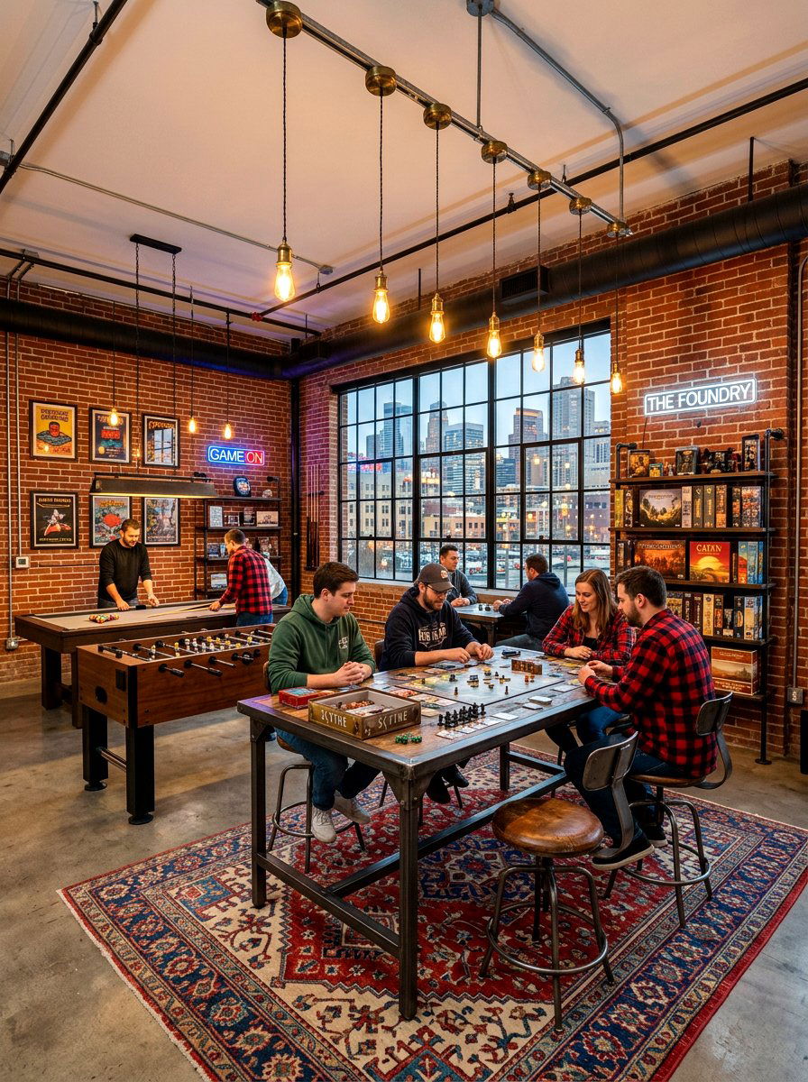 Industrial game room - 30 basement game room ideas