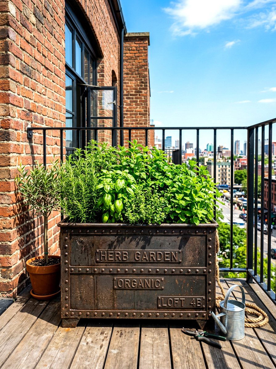 30 Balcony Herb Box Ideas to Grow Fresh Flavor at Home Now