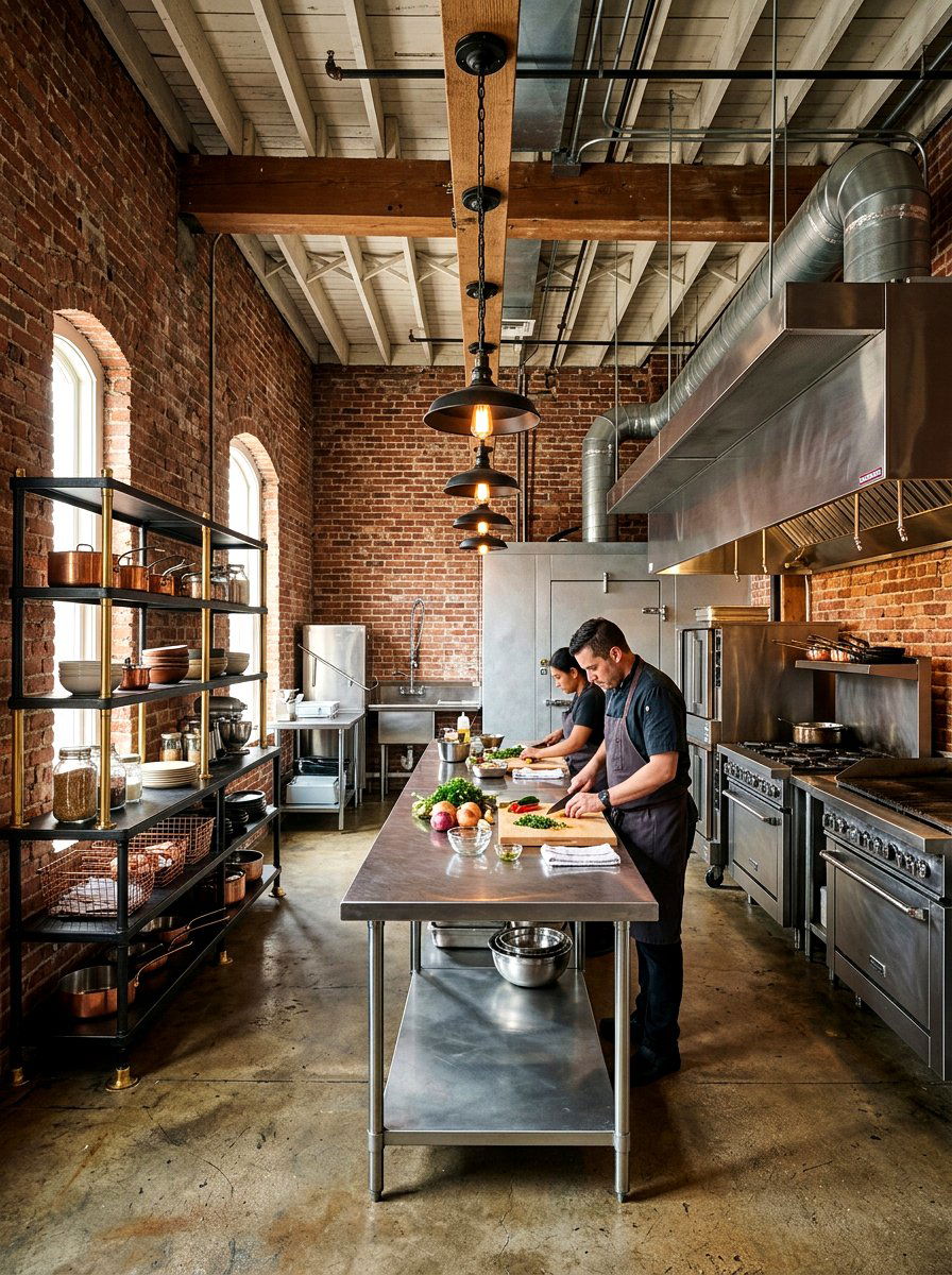 Industrial kitchen mixed metals - 30 mixed metal kitchen ideas