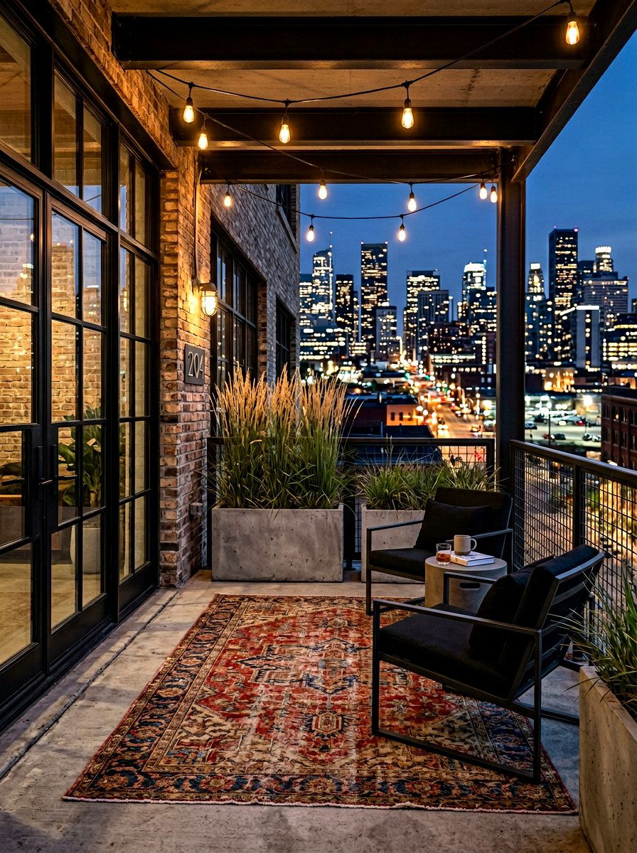 Industrial loft porch - 30 seasonal front porch ideas
