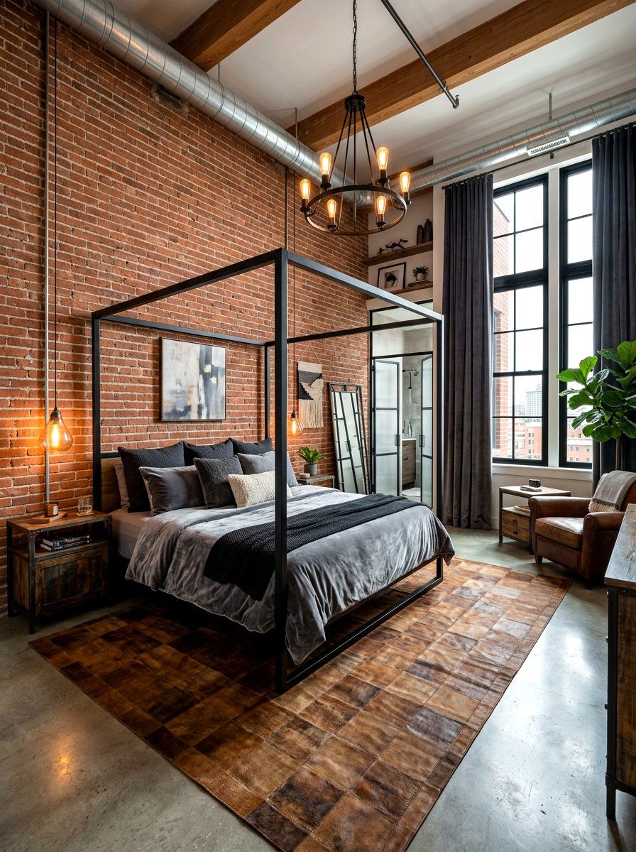 Industrial luxury master bedroom - 30 luxury Pinterest bedroom ideas
