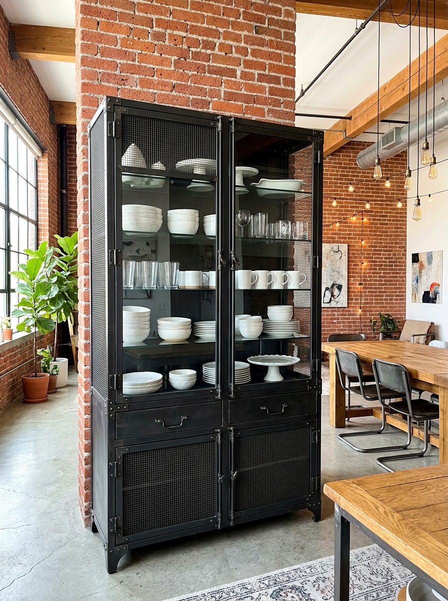 Industrial metal china cabinet - 30 collected china cabinet ideas