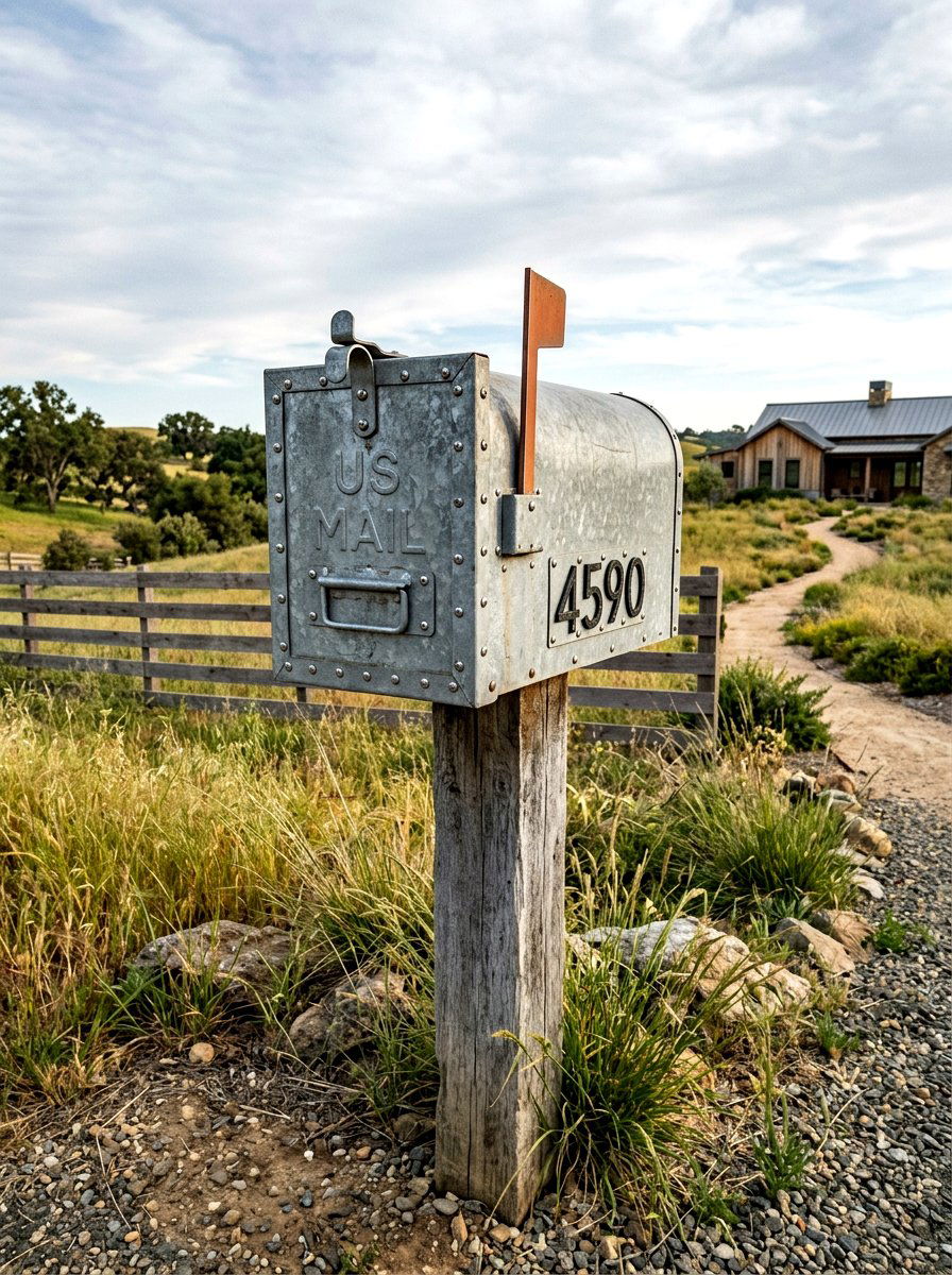 Industrial metal mailbox - 30 modern mailbox ideas