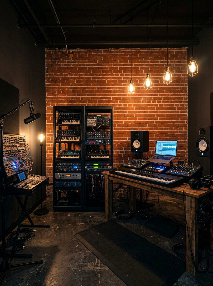 Industrial music practice room - 30 music practice room ideas