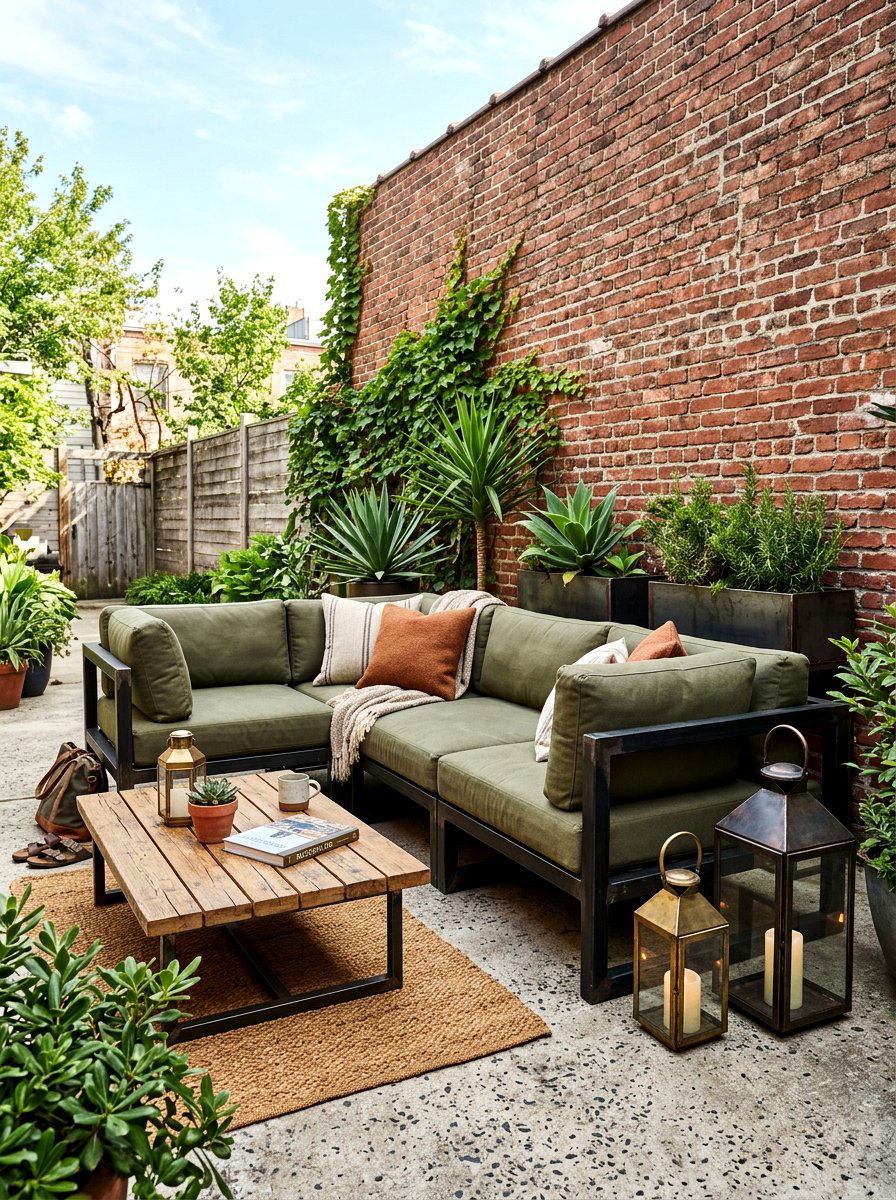 Industrial outdoor sofa - 30 modern patio sectional ideas