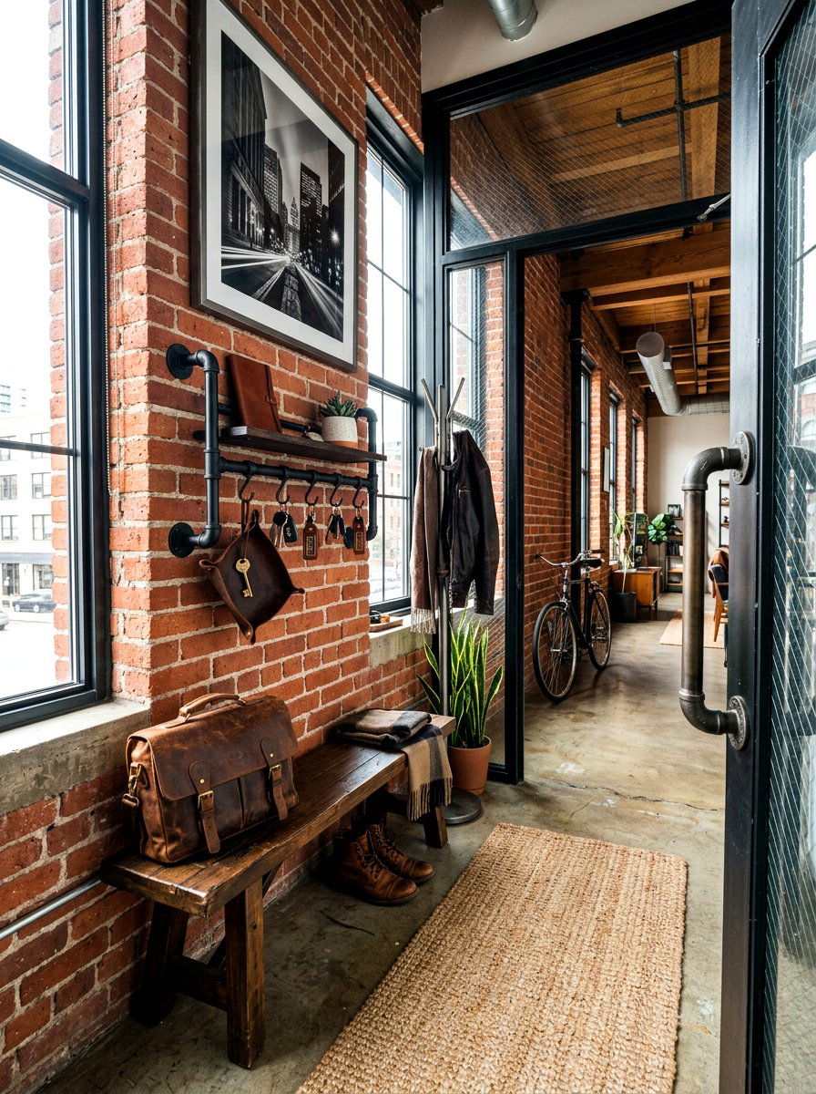 Industrial pipe key holder - 30 key holder wall ideas
