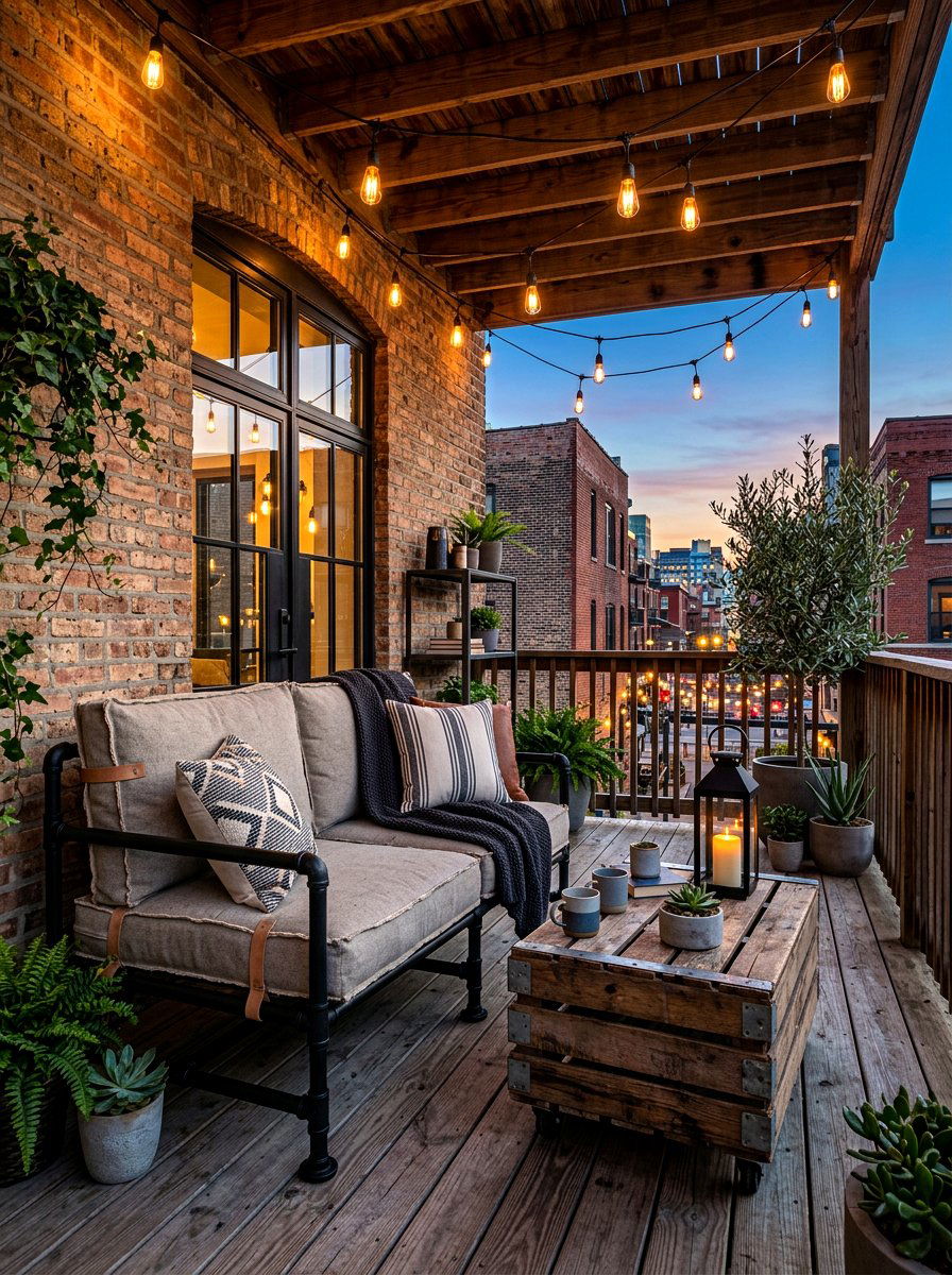 Industrial porch furniture - 30 loveseat porch seating ideas