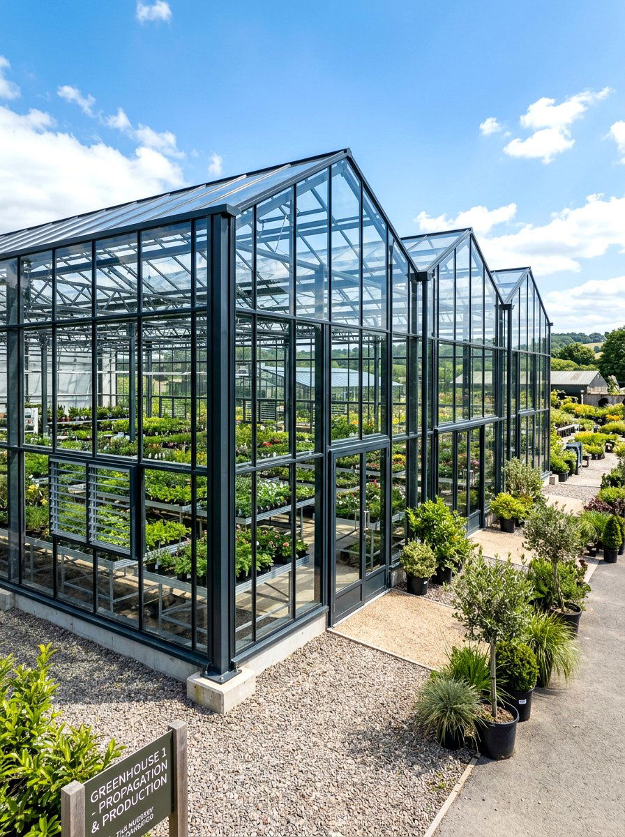 Industrial steel greenhouse - 30 backyard greenhouse ideas