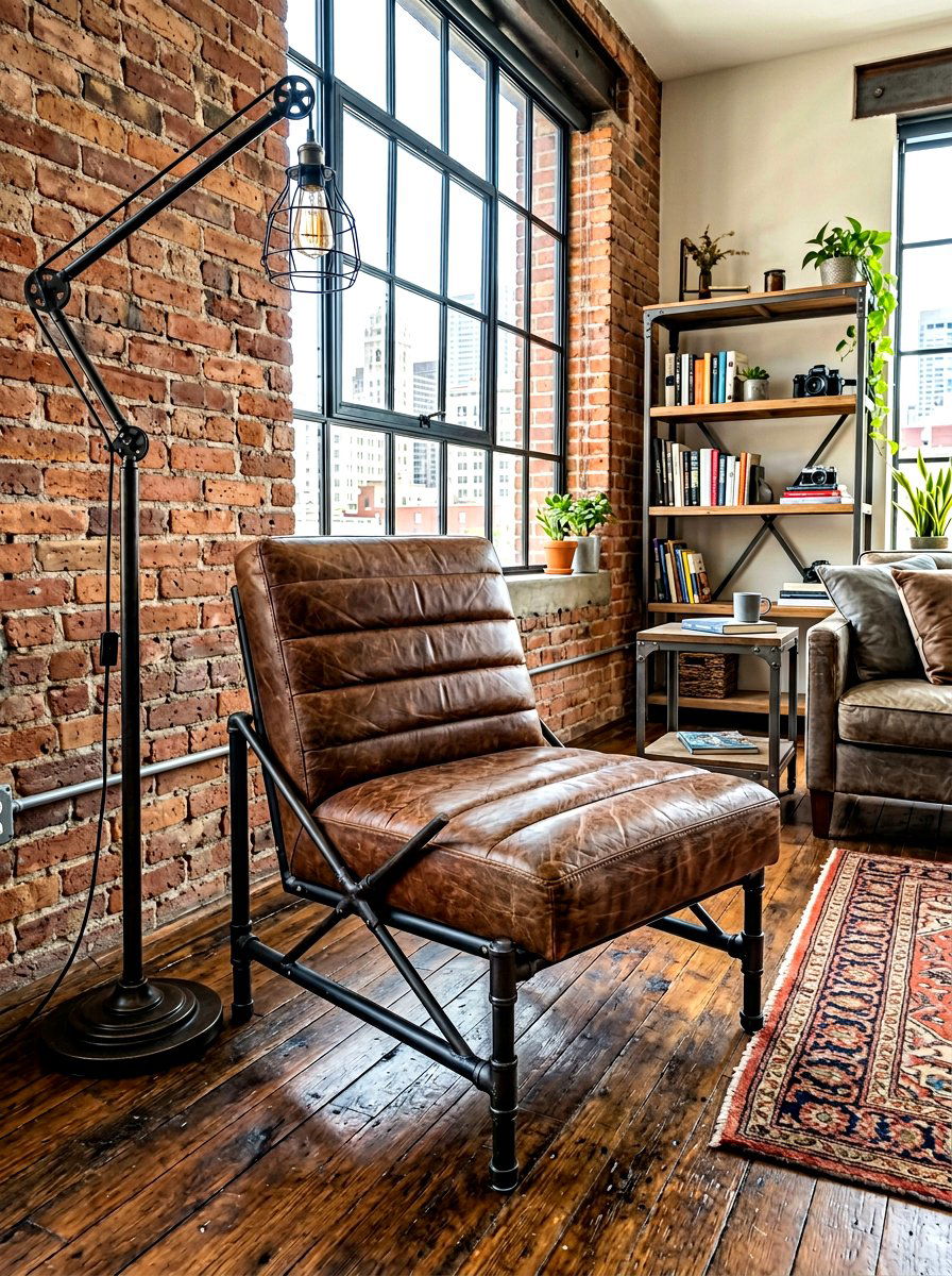 Industrial style armless chair - 30 armless chair living room ideas