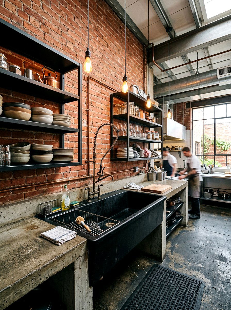 Industrial style scullery - 30 scullery kitchen ideas