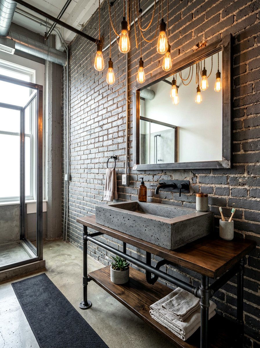 Industrial vessel sink bathroom - 30 vessel sink bathroom ideas