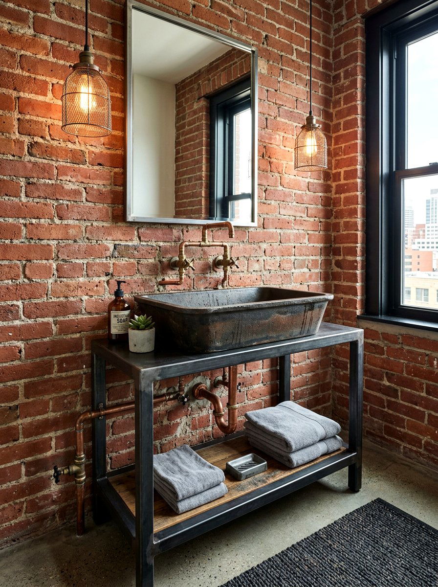 Industrial vessel sink - 30 vessel sink powder room ideas