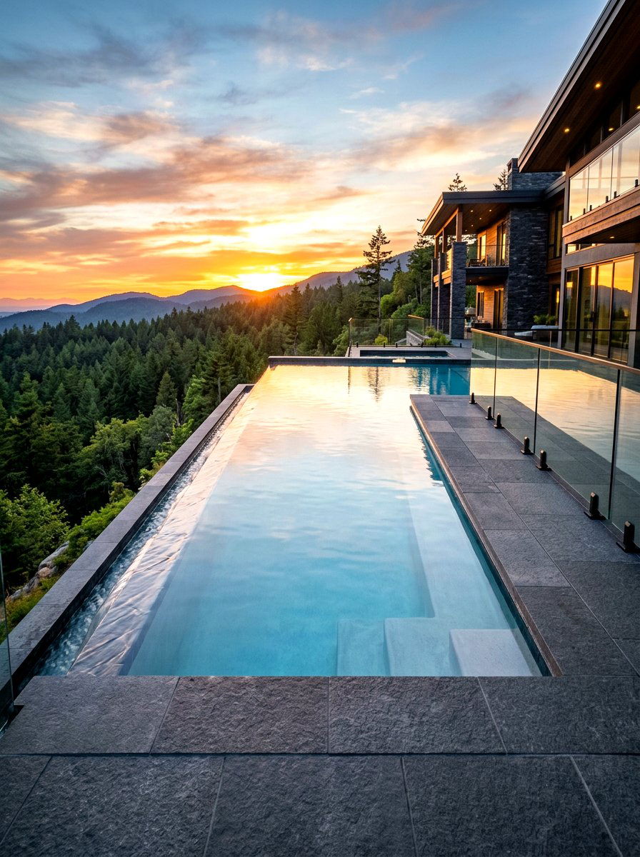 Infinity Edge Pool - 30 backyard pool ideas