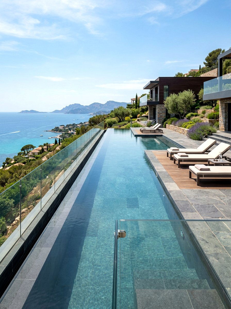 Infinity Edge Pool - 30 narrow pool ideas