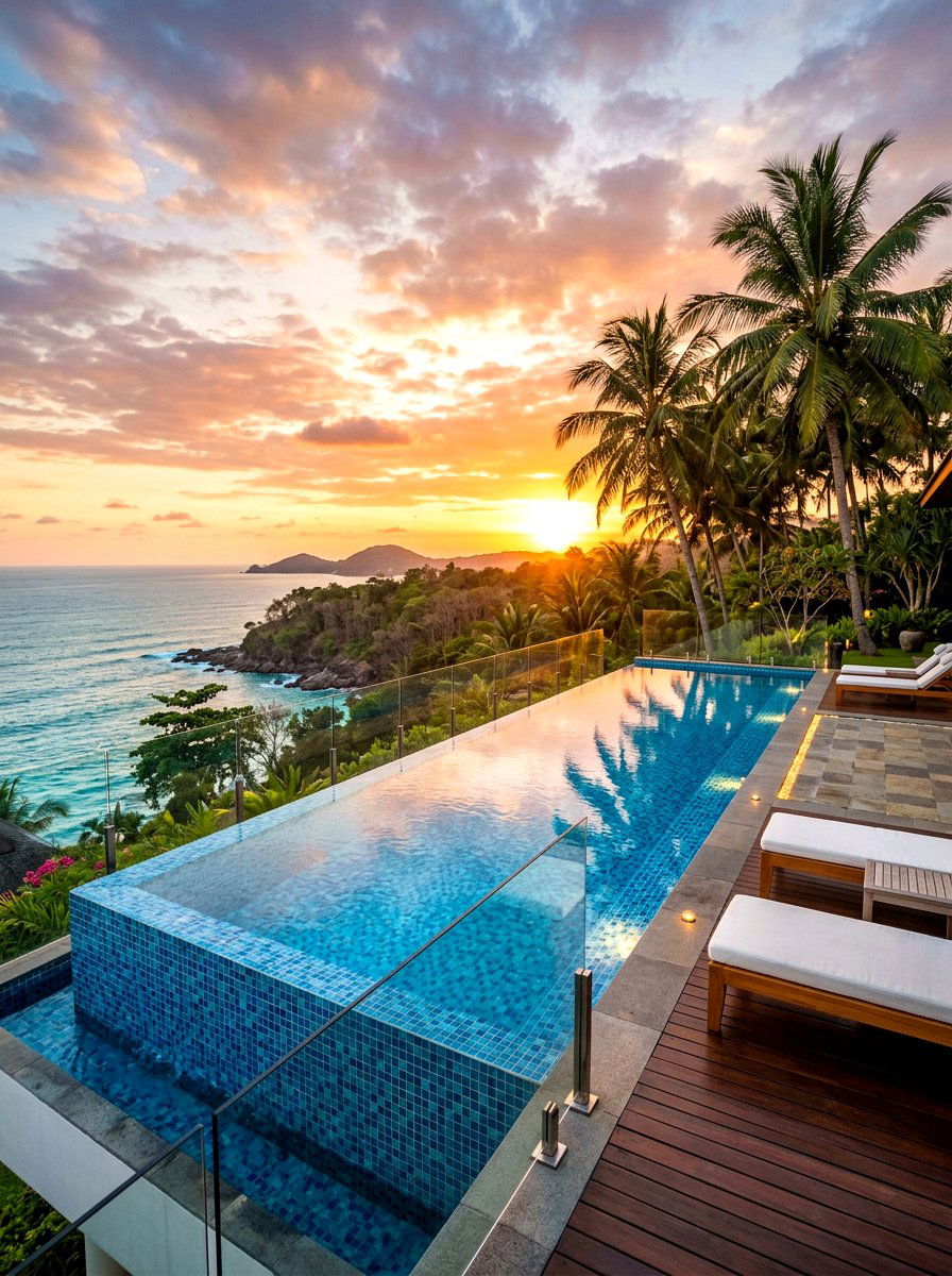 Infinity Edge Pool - 30 resort style backyard ideas