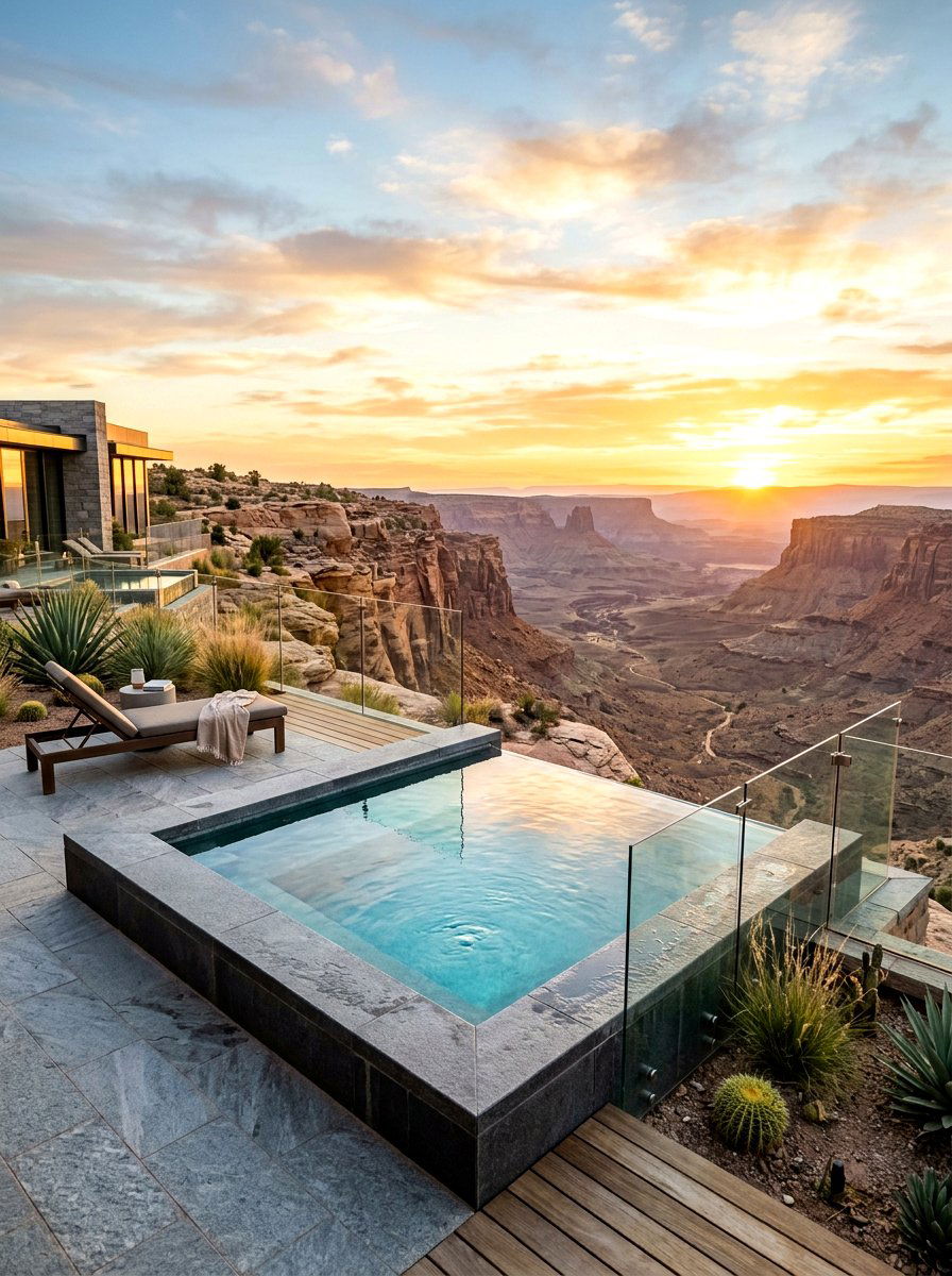Infinity Plunge Pool - 30 backyard pool ideas