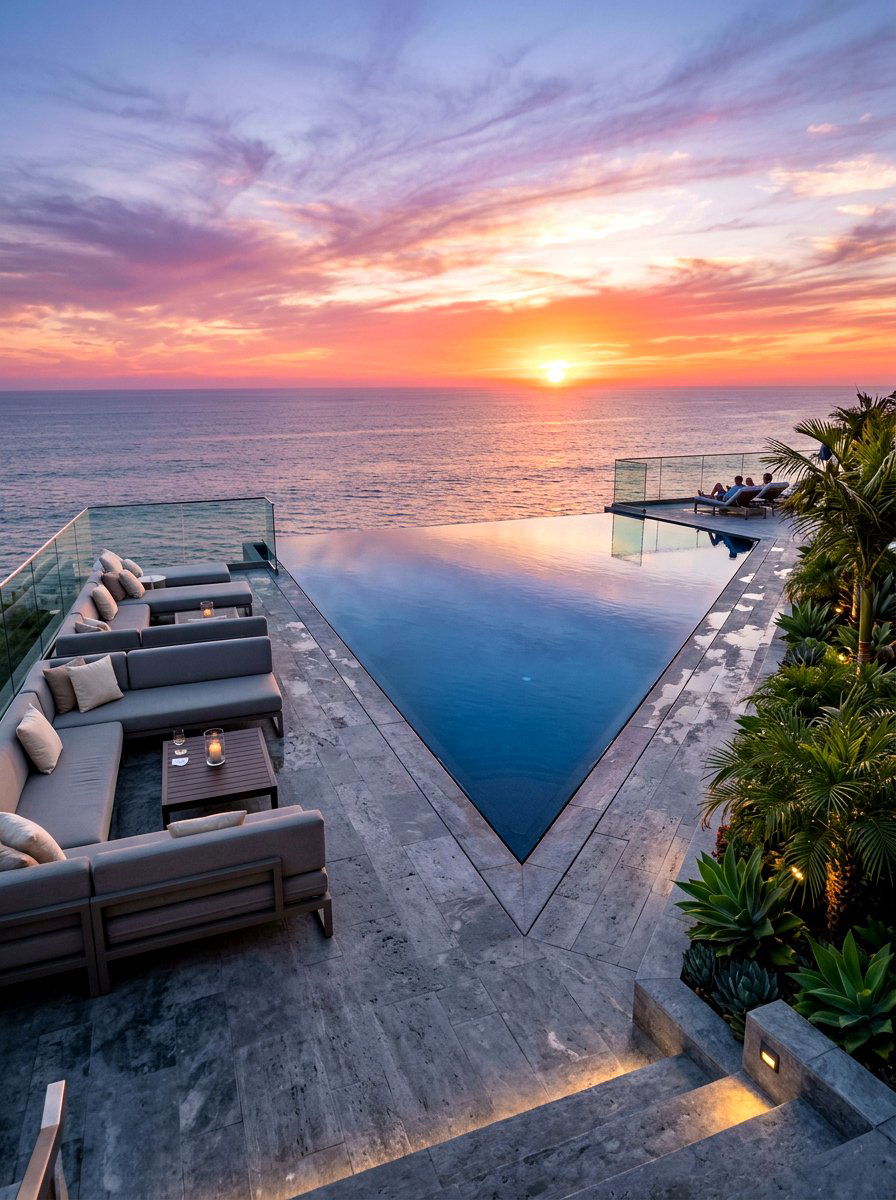 Infinity edge pool - 30 modern pool ideas