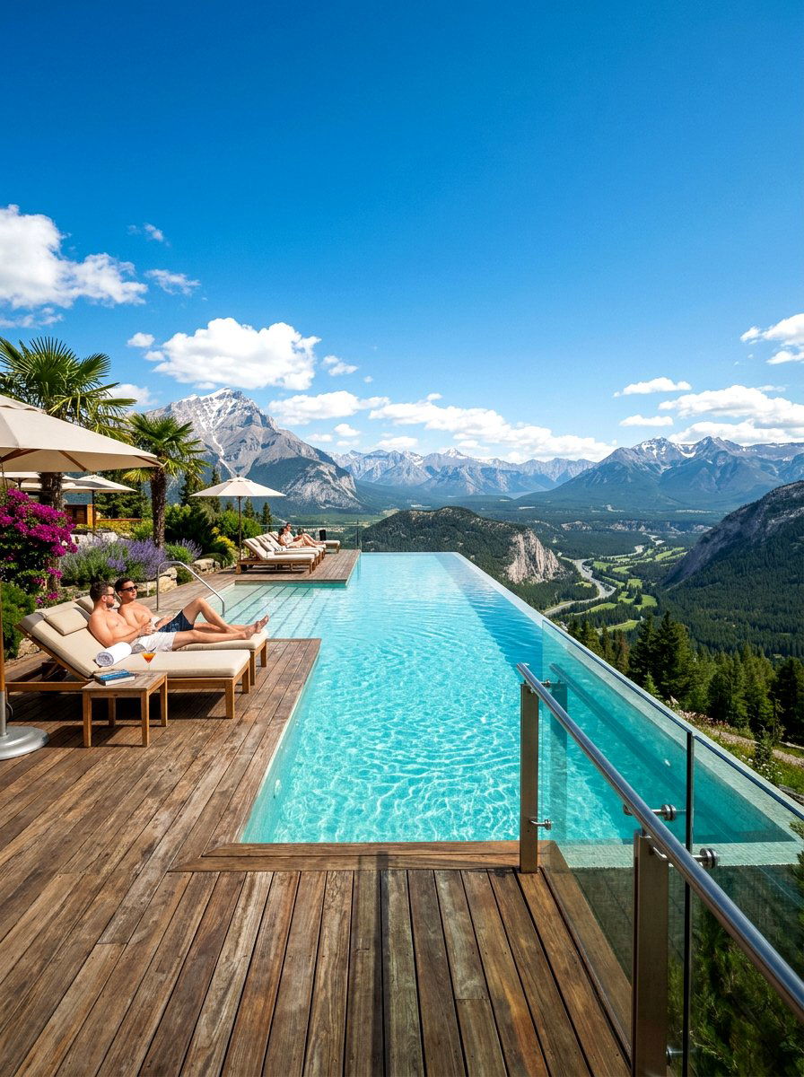 Infinity edge pool - 30 backyard oasis pool ideas