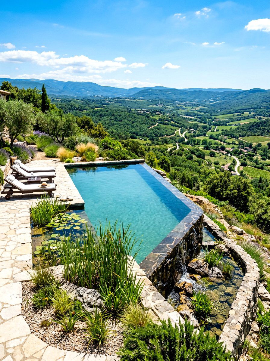 Infinity natural pool - 30 natural pool backyard ideas
