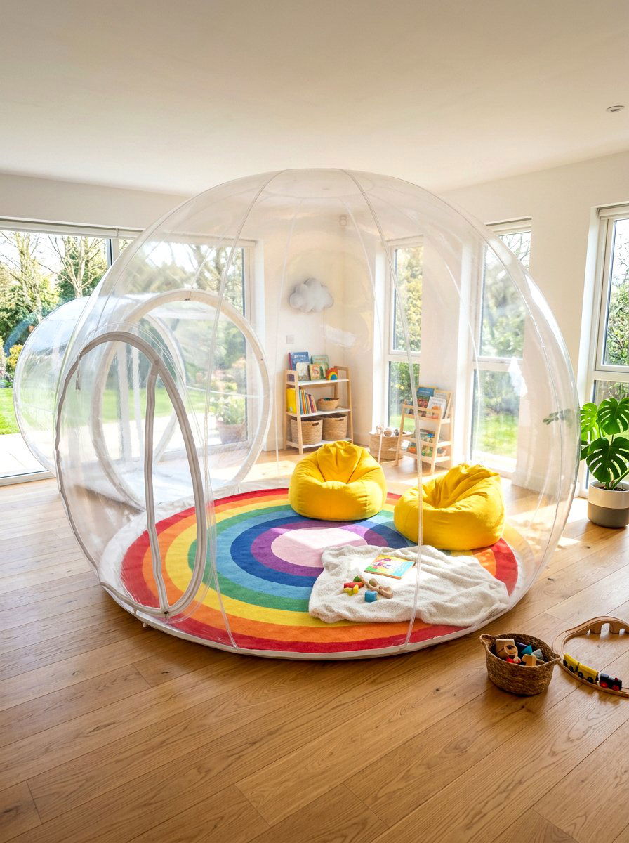 Inflatable Bubble Tent - 30 kids reading den ideas