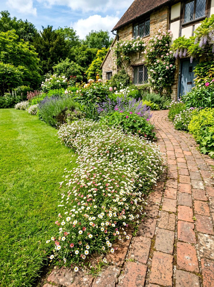 Informal Lawn Edge - 30 English garden ideas