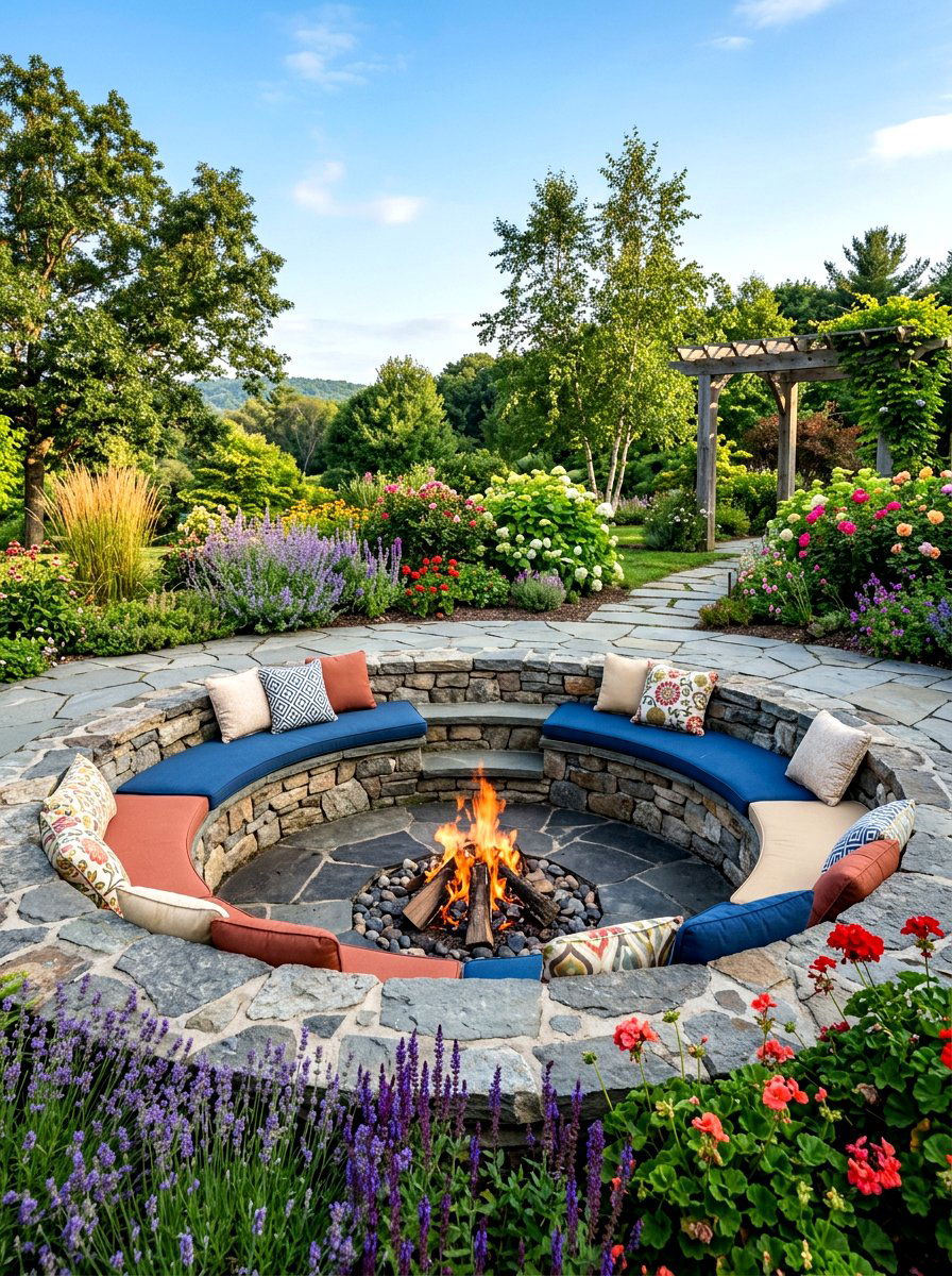 Inground Fire Pit - 30 budget fire pit ideas
