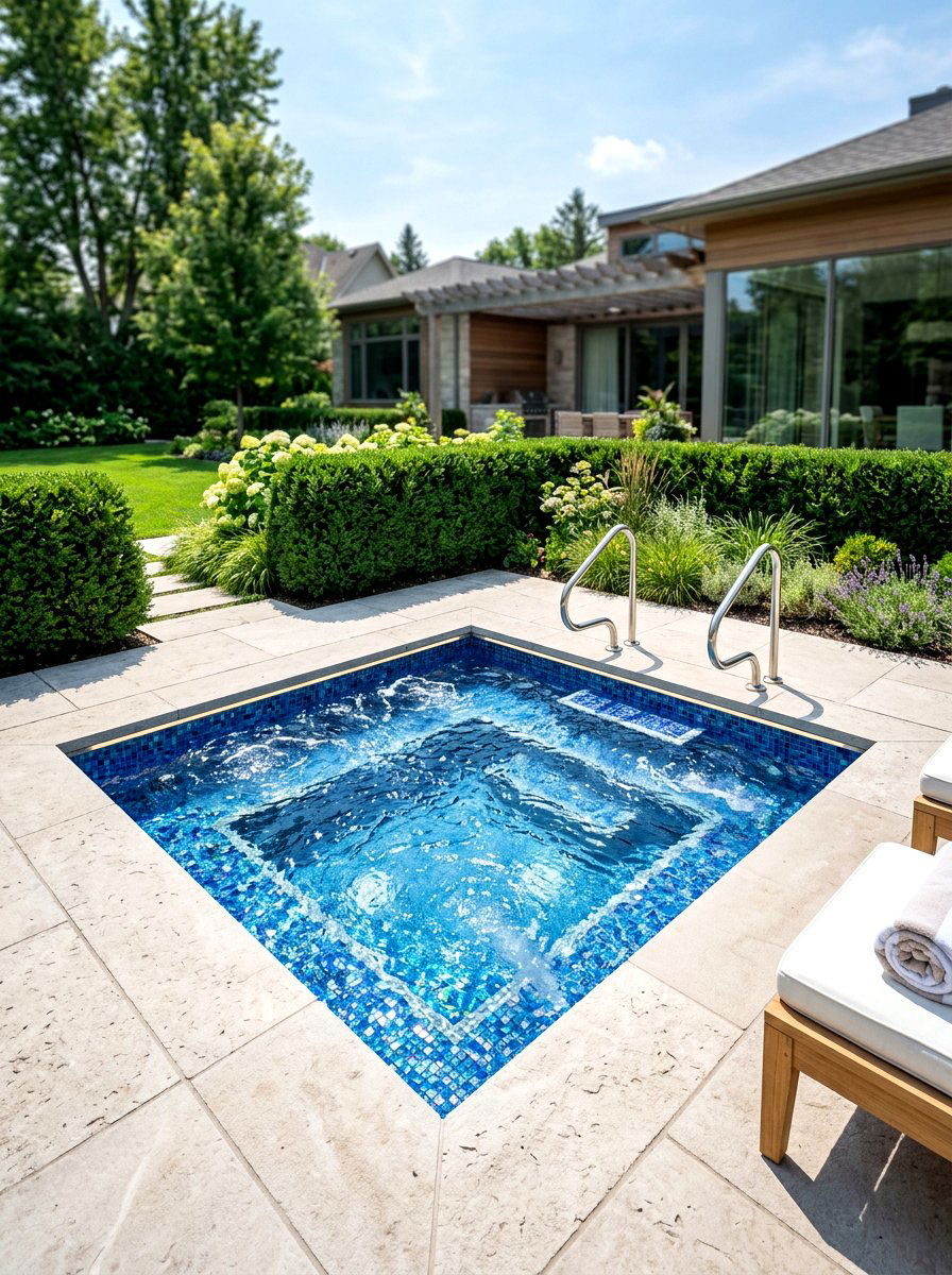 Inground Hot Tub - 30 spa backyard ideas