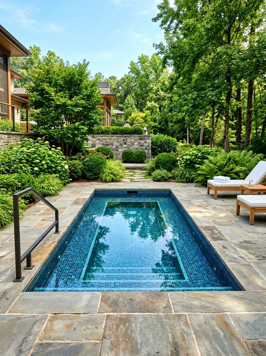 Inground cold plunge - 30 cold plunge backyard retreat ideas