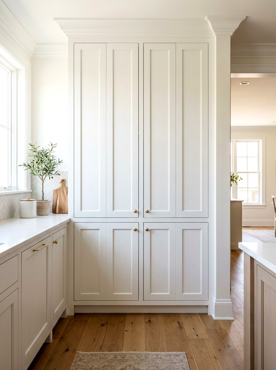 Inset Pantry Cabinet Doors - 30 full wall pantry cabinet ideas
