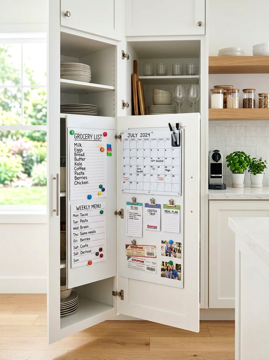 Inside Cabinet Organizer - 30 command center ideas