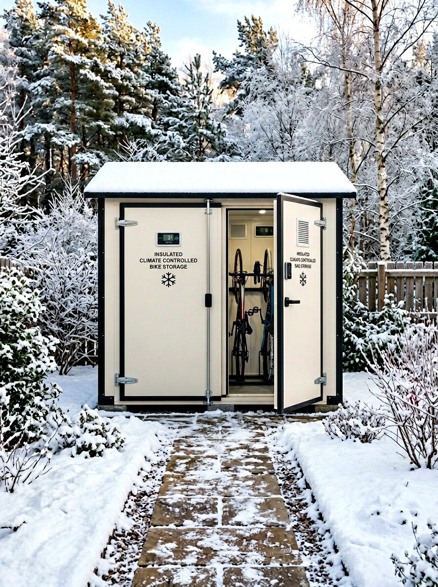 Insulated Bike Storage - 30 bike storage shed ideas