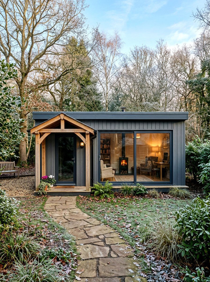 Insulated Garden Room - 30 garden studio backyard ideas