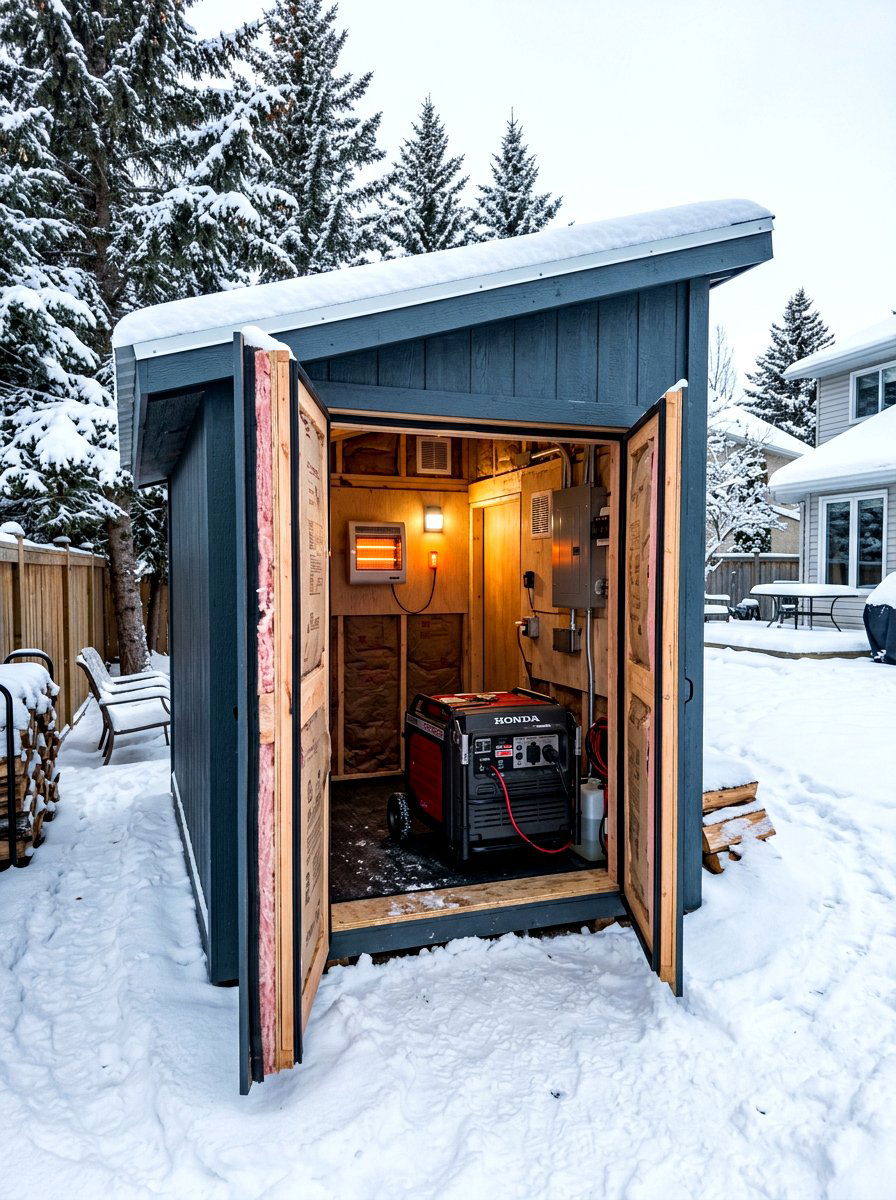 Insulated Generator Shed - 30 generator enclosure ideas