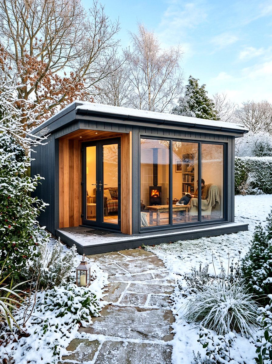 Insulated Year Round Garden Room - 30 office shed garden ideas