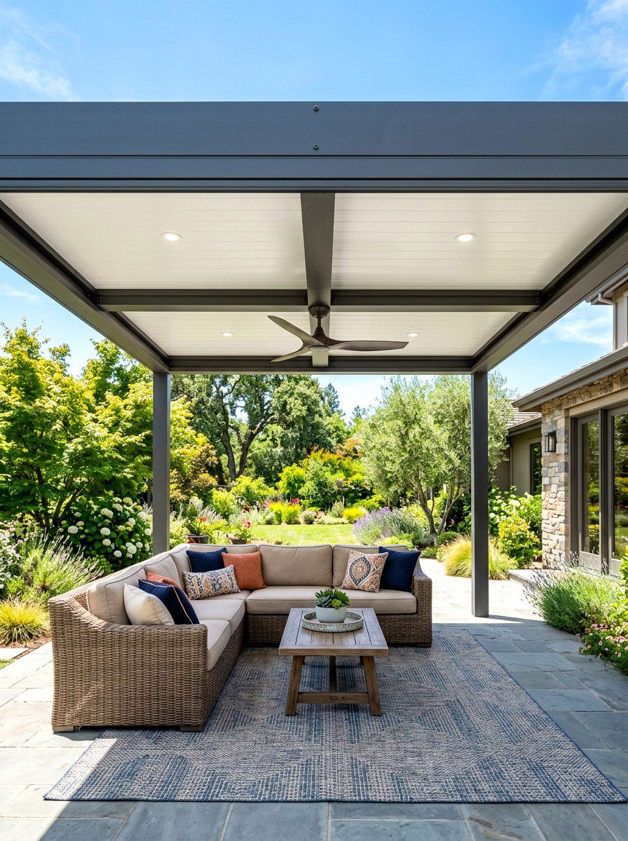 Insulated roof panel - 30 pergola roof ideas